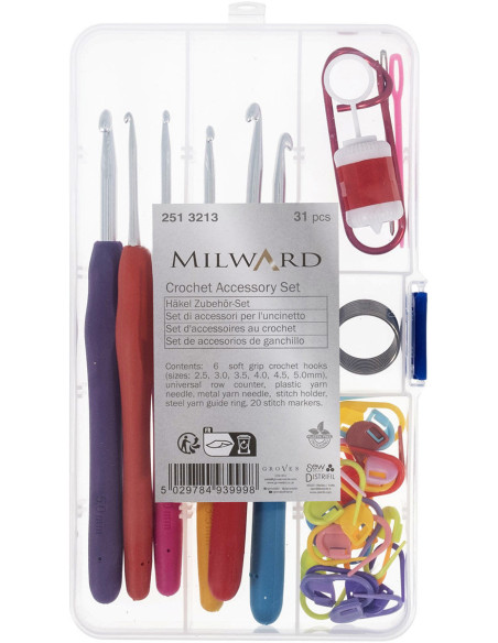 Set of 6 hooks and accessories
