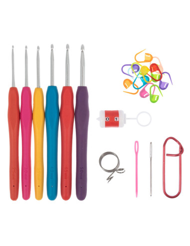 Set of 6 hooks and accessories