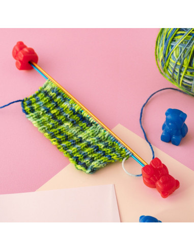 Set of 8 stopper caps for addi knitting needles