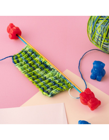 Set of 8 stopper caps for addi knitting needles