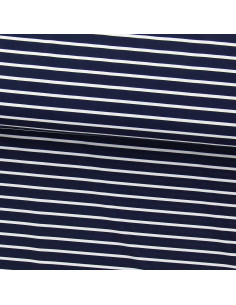 Lycra swimsuit fabric - Blue and white sailor stripe