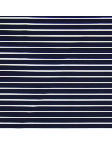Lycra swimsuit fabric - Blue and white sailor stripe