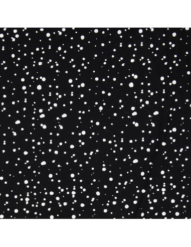Lycra swimsuit fabric - Black and white speckled