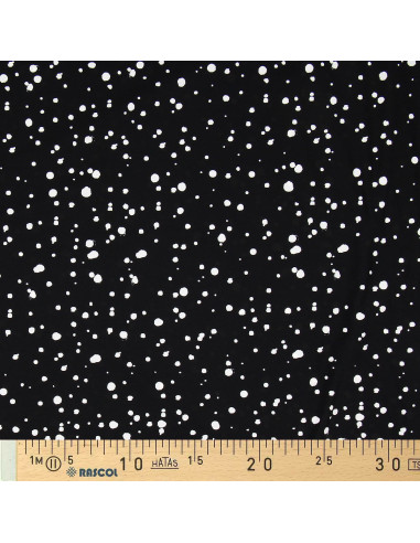 Lycra swimsuit fabric - Black and white speckled