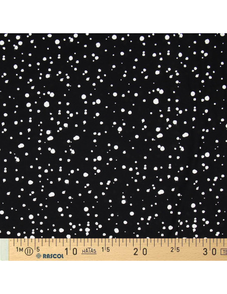 Lycra swimsuit fabric - Black and white speckled