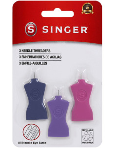 Set of 3 Singer mannequin needle threaders