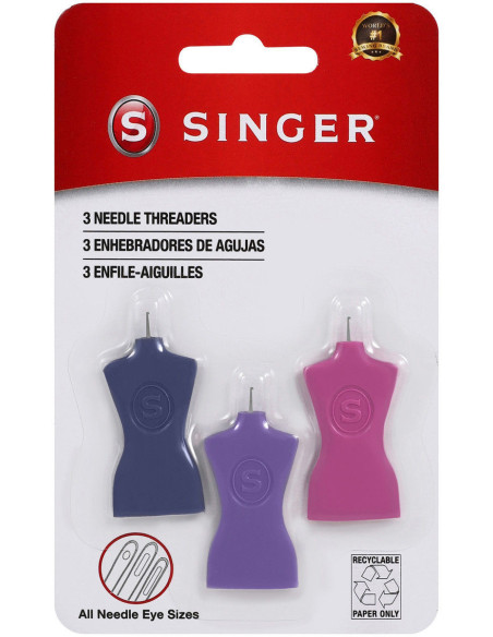 Set of 3 Singer mannequin needle threaders