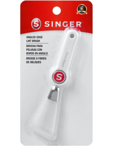 Oblique fiber brush for Singer sewing machine