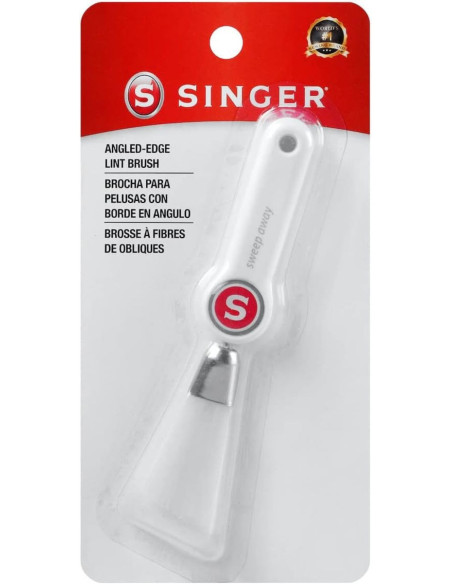 Oblique fiber brush for Singer sewing machine