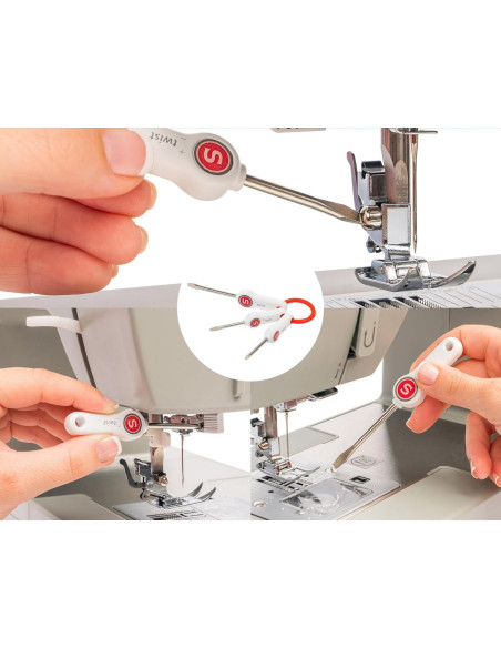 Complete set of tools for maintaining the Singer sewing machine
