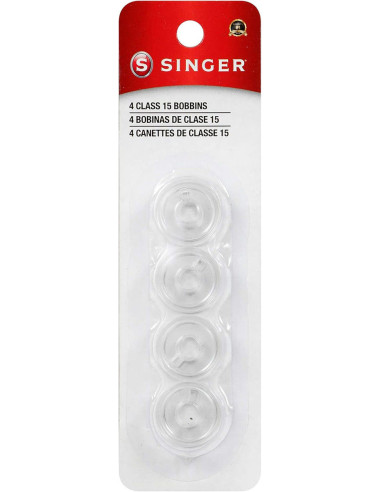 Transparent plastic cans Class 15 Singer