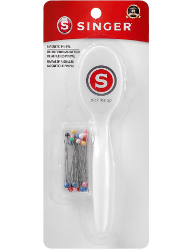 Magnetic needle picker with 25 Singer pins