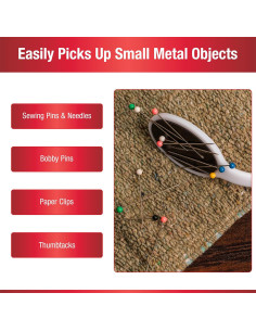 Magnetic needle picker with 25 Singer pins 2
