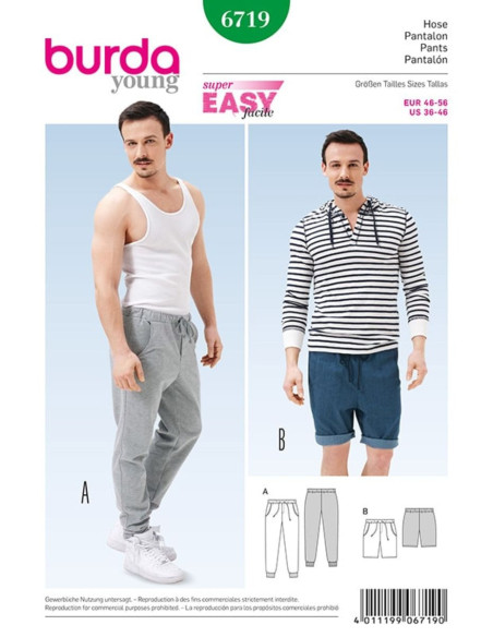 Pants pattern - Burda 6719