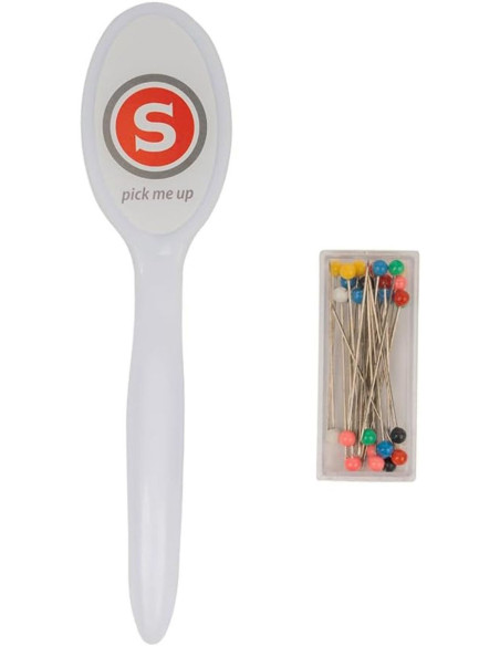 Magnetic needle picker with 25 Singer pins