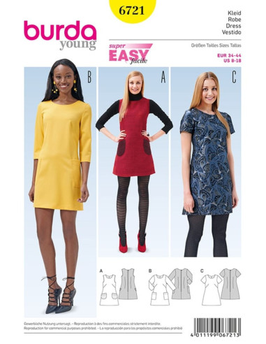Dress pattern - Burda 6721