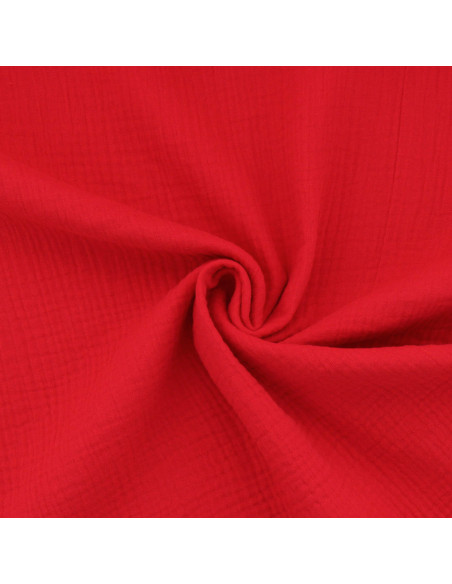 Double gauze cotton fabric - Cherry