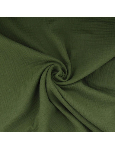 Double gauze cotton fabric - Fern