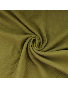 Double gauze cotton fabric - Bronze