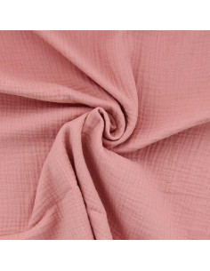 Double gauze cotton fabric - Tea rose