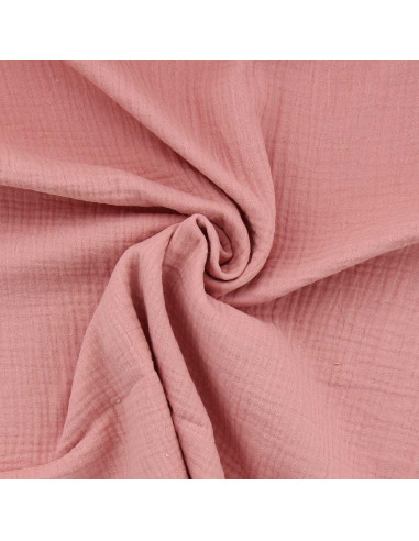 Double gauze cotton fabric - Tea rose