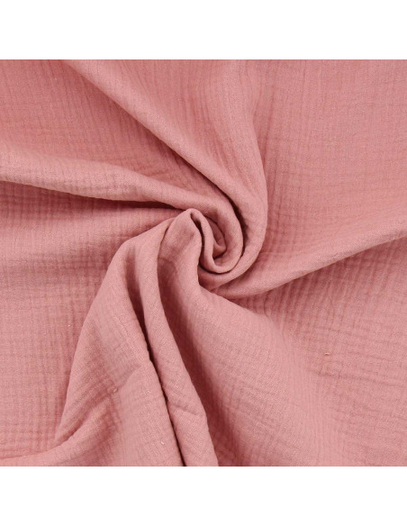 Double gauze cotton fabric - Tea rose