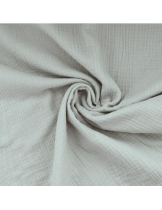 Double gauze cotton fabric - Light gray