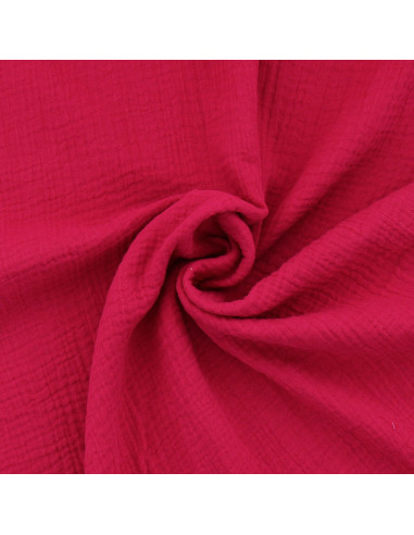 Double gauze cotton fabric - Purple