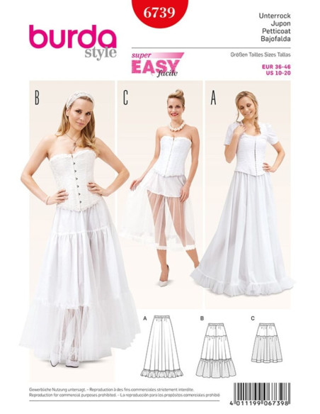 Petticoat pattern - Burda 6739