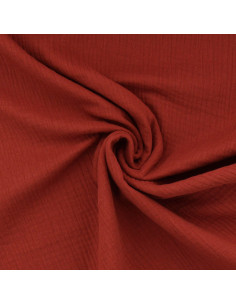 Double gauze cotton fabric - Terracotta
