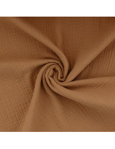 Double gauze cotton fabric - Caramel