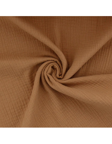 Double gauze cotton fabric - Caramel