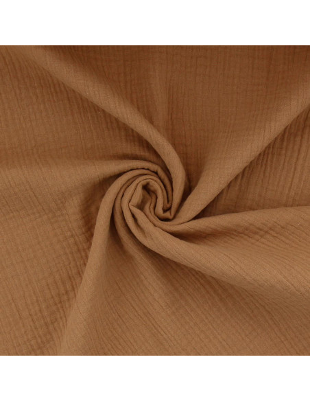 Double gauze cotton fabric - Caramel