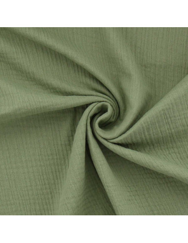 Double gauze cotton fabric - Khaki