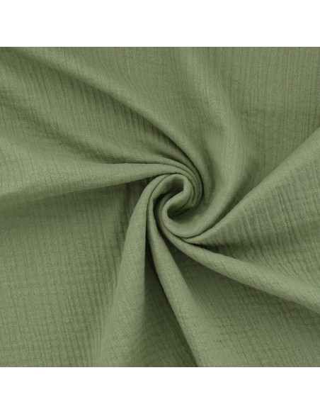 Double gauze cotton fabric - Khaki