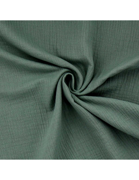 Double gauze cotton fabric - Verdigris