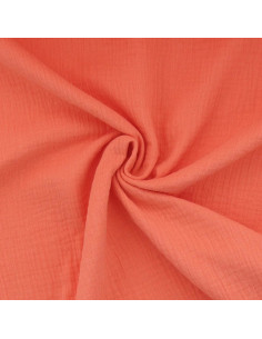 Double gauze cotton fabric - Papaya