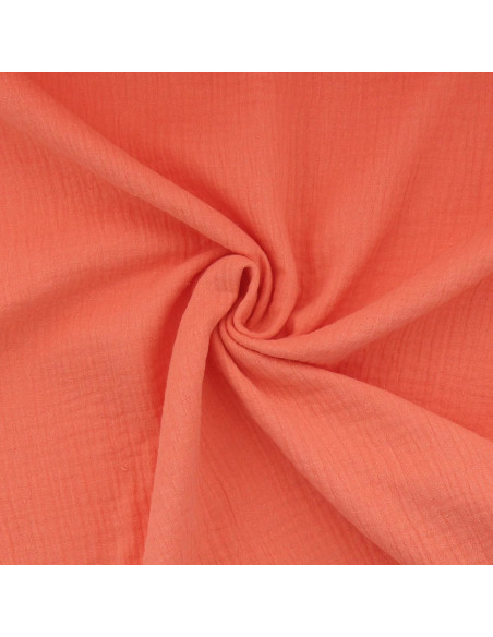 Double gauze cotton fabric - Papaya