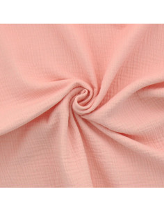 Double gauze cotton fabric - Blush