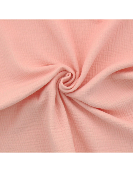 Double gauze cotton fabric - Blush