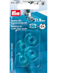 Double case sewing machine bobbins