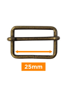 Sliding buckle - Bronze 25 mm