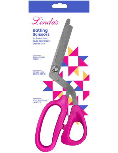 Scissors for cutting Linda's batting