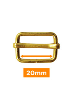 Sliding buckle - Gold 20 mm