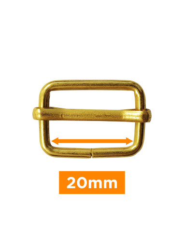 Sliding buckle - Gold 20 mm