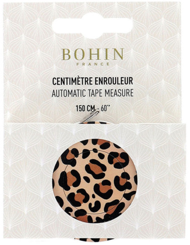 150 cm Leopard Bohin Retractable Tape Measure