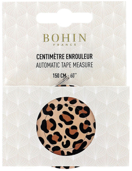 150 cm Leopard Bohin Retractable Tape Measure