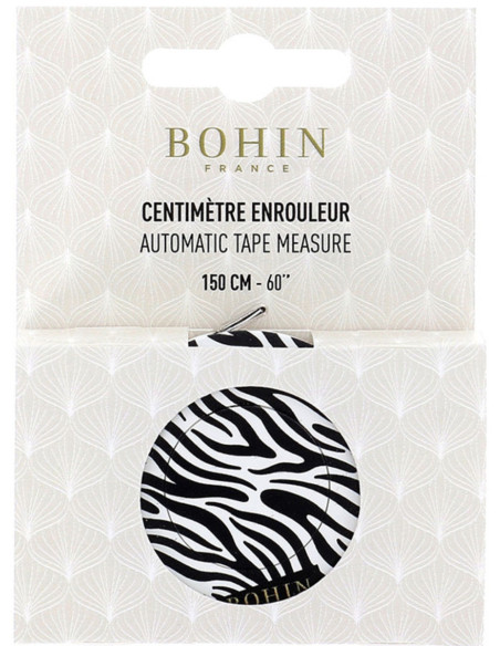 150 cm Zebra Bohin Retractable Tape Measure