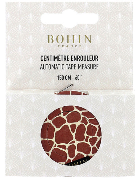150 cm Retractable Tape Measure Giraffe Bohin