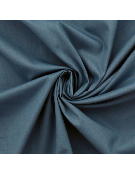 Cotton poplin fabric - Blue gray